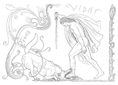 Norse mythology Vidar Fenrir